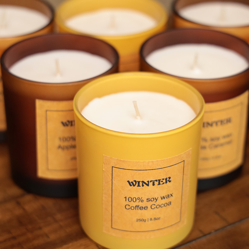 Autumn and winter fragrance long-lasting strong scented candle collection